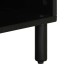 Mueble de TV madera maciza de mango rugosa negro 100x33,5x46