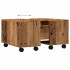 Mesa de centro madera de ingeniería envejecida 60x60x38