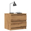 Mesita de noche madera de ingeniería roble artisan 50x40x43.5cm