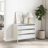 Aparador de acero laminado en frío blanco 68x39x58,5