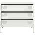 Aparador de acero laminado en frío blanco 68x39x58,5