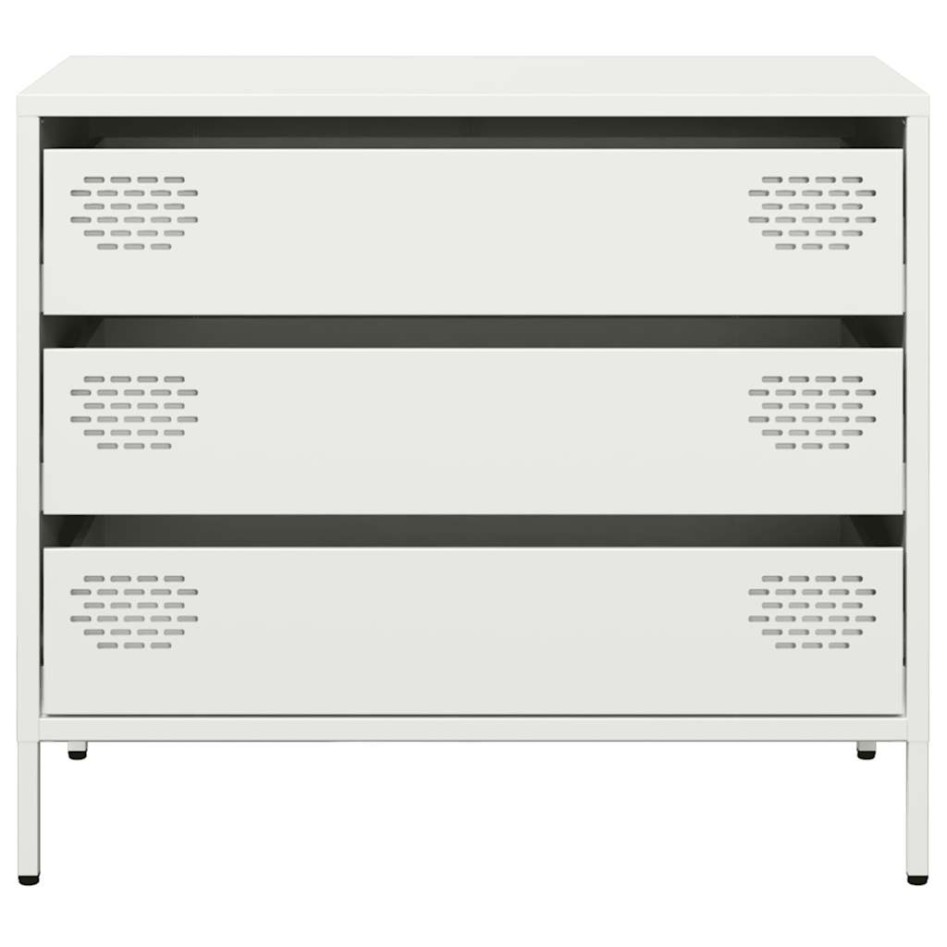 Aparador de acero laminado en frío blanco 68x39x58,5