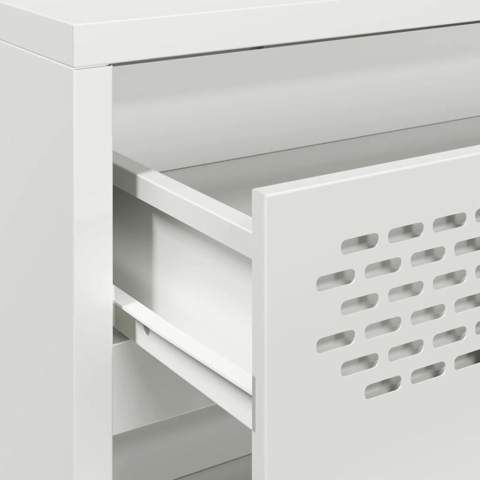 Aparador de acero laminado en frío blanco 68x39x58,5