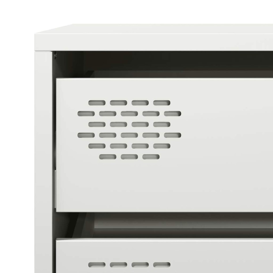 Aparador de acero laminado en frío blanco 68x39x58,5