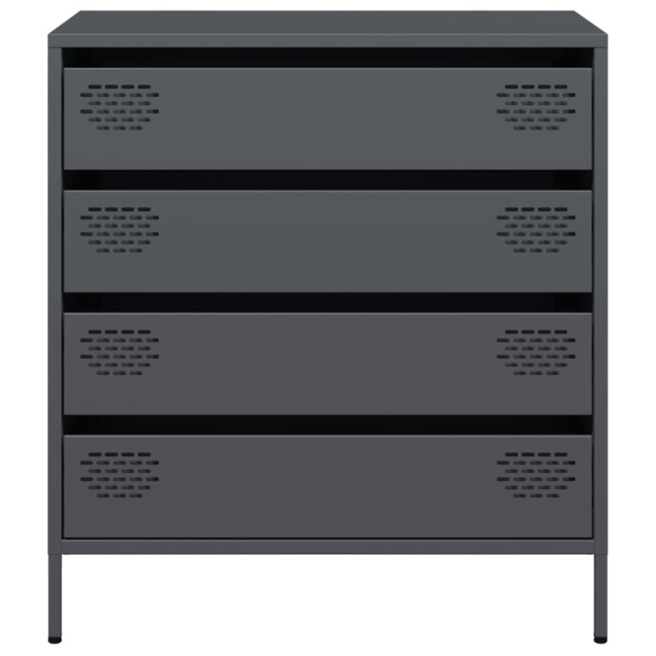 Aparador de acero laminado en frío antracita 68x39x73,5