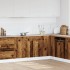 Armario inferior cajón cocina madera envejecida 50x46x81,5