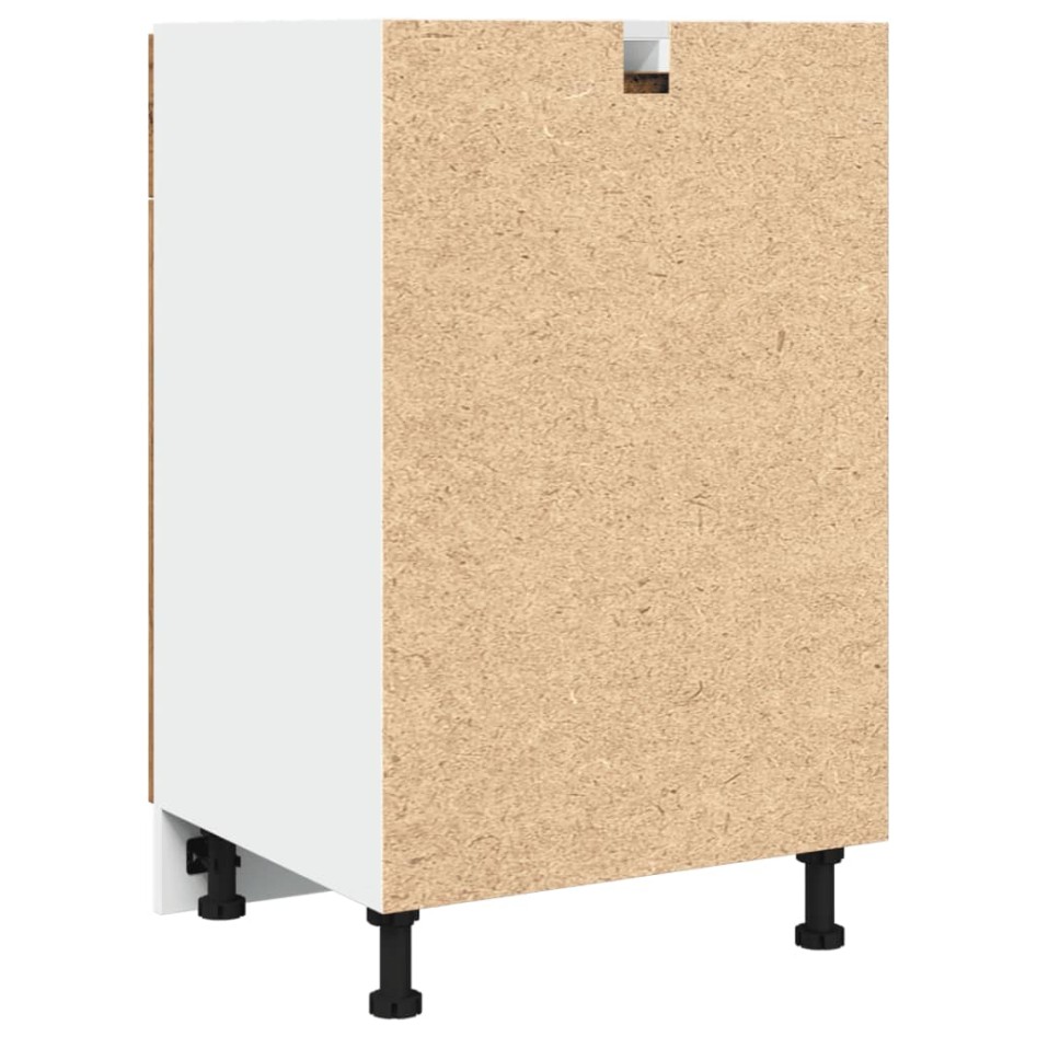 Armario inferior cajón cocina madera envejecida 50x46x81,5