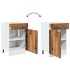 Armario inferior cajón cocina madera envejecida 50x46x81,5