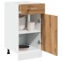 Armario inferior cajón madera roble artisan 40x46x81,5