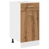 Armario inferior cajón madera roble artisan 40x46x81,5