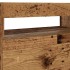 Mueble TV luces LED madera ingeniería envejecida 60x35x40