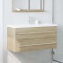 Armario para lavab contrachapada color roble 100x38,5x48