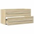 Armario para lavab contrachapada color roble 100x38,5x48