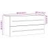 Armario para lavab contrachapada color roble 100x38,5x48