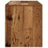 Mueble TV luces LED madera ingeniería envejecida 90x35x40