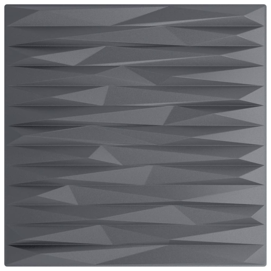 Paneles de pared 24 uds XPS piedra gris 50x50 cm 6