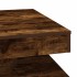 Mesa de centro giratoria 360 grados roble ahumado 70x70x34,5