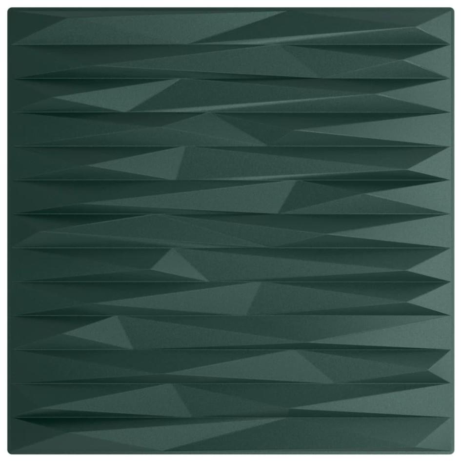 Paneles de pared 24 uds XPS piedra verde 50x50 cm 6