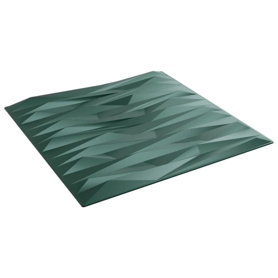 Paneles de pared 24 uds XPS piedra verde 50x50 cm 6