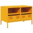 Mueble TV acero laminado en frío amarillo mostaza 68x39x43,5