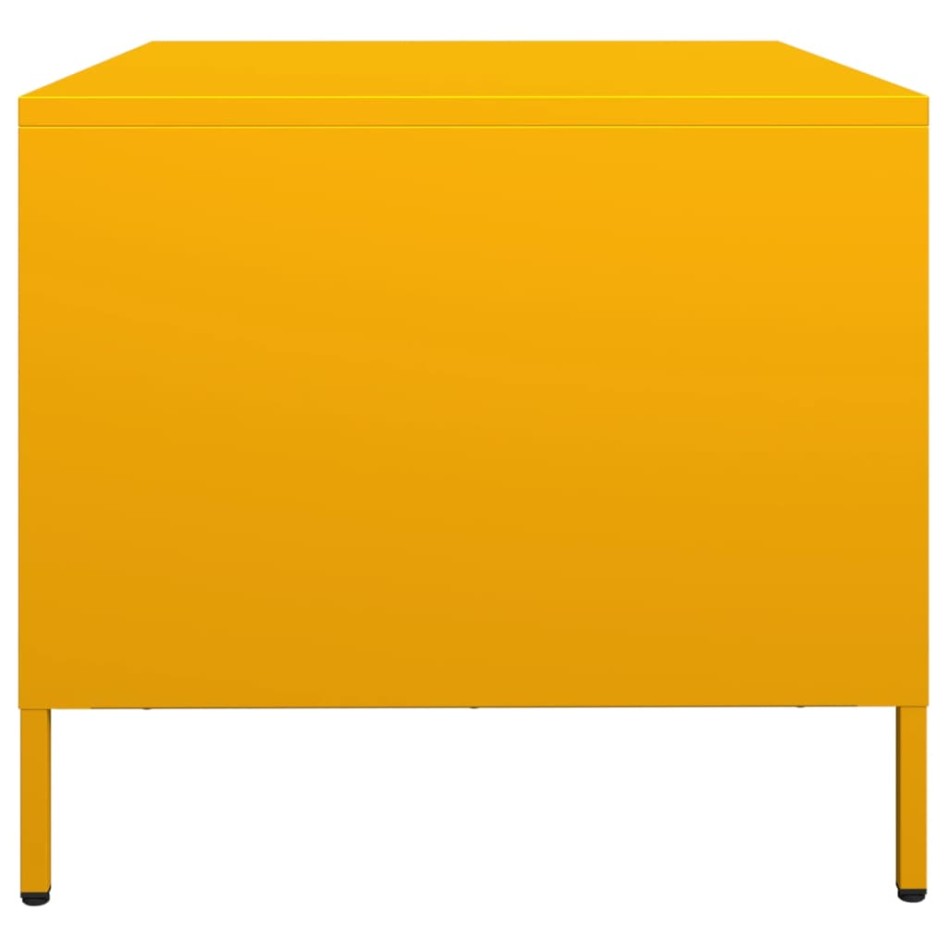 Mueble TV acero laminado en frío amarillo mostaza 68x50x43,5