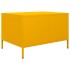 Mueble TV acero laminado en frío amarillo mostaza 68x50x43,5