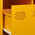 Mueble TV acero laminado en frío amarillo mostaza 68x50x43,5