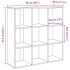 Estantería madera envejecida 98x29x97,5