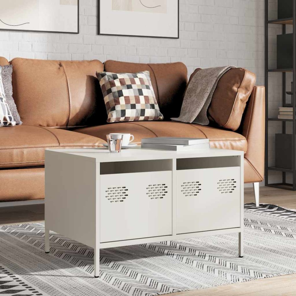 Mueble para TV acero laminado en frío blanco 68x50x43,5