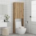Armario de lavadora roble artisan 64x25,5x190
