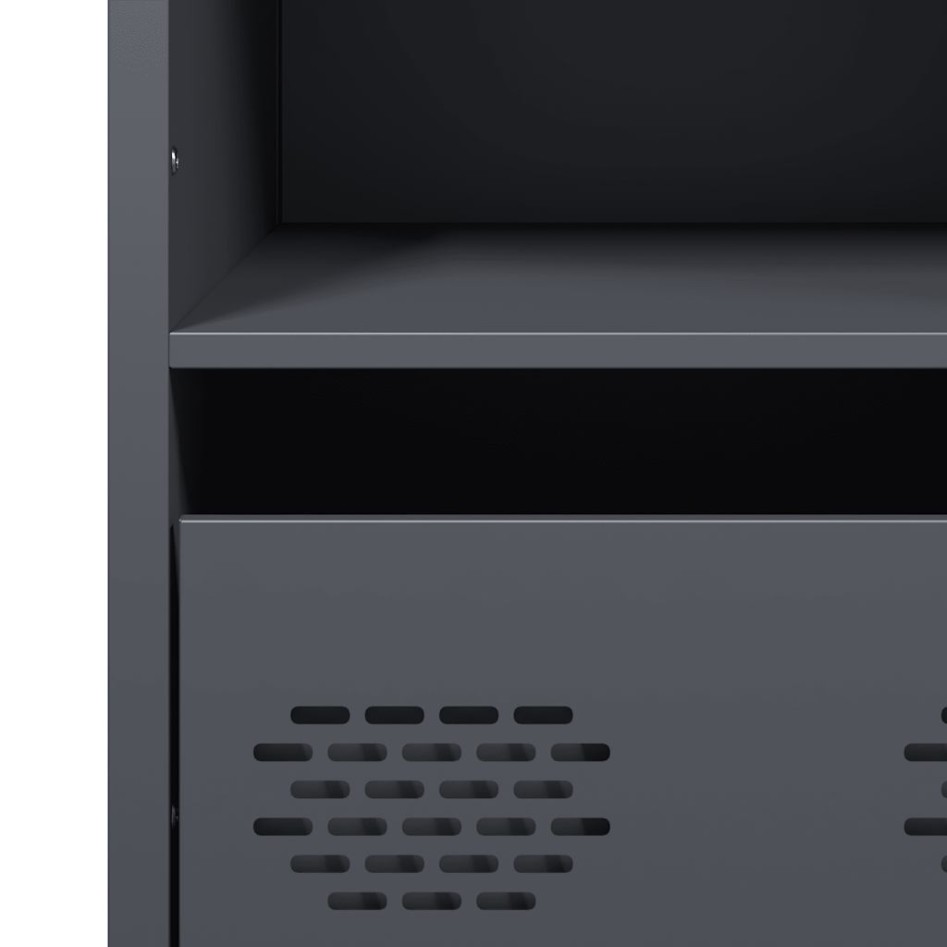 Aparador acero gris antracita 35x39x103,5