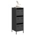 Aparador de acero negro 39x35x103,5