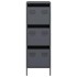 Aparador de acero gris antracita 39x35x103,5