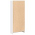 Estantería madera de ingeniería blanco brillo 60x24x143