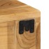Mueble de TV de pared madera maciza de acacia 80x30x19