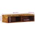 Mueble de TV de pared madera maciza de acacia 80x30x19
