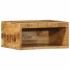 Mueble de TV de pared madera maciza de mango rugosa 40x30x19