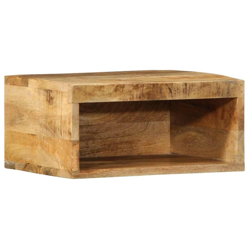 Mueble de TV de pared madera maciza de mango rugosa 40x30x19