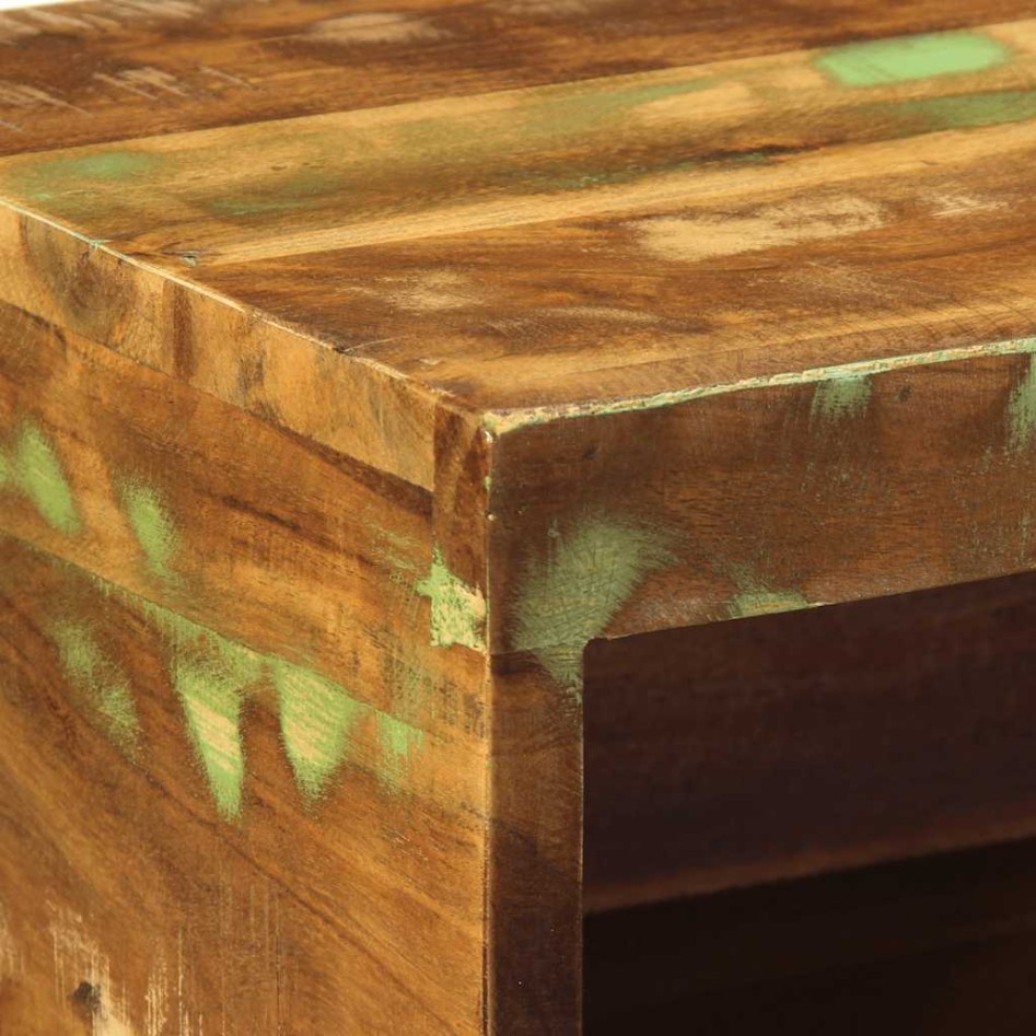 Muebles de TV de pared 2 uds madera maciza