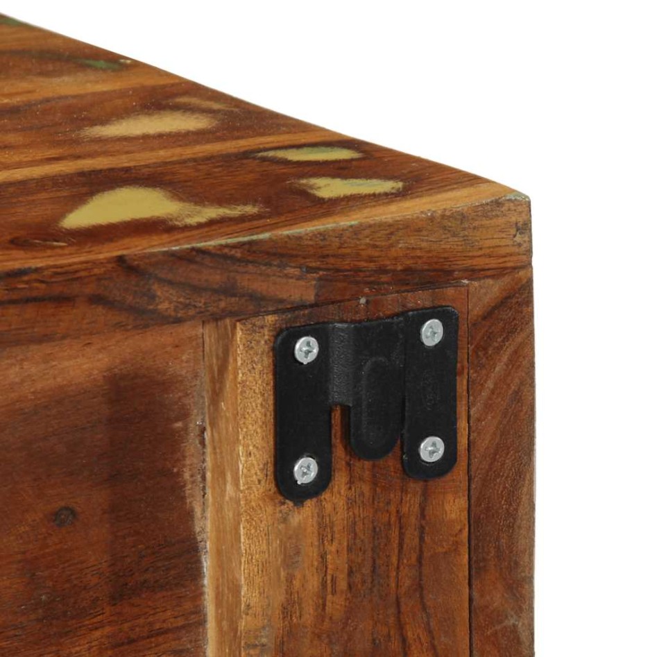 Muebles de TV de pared 2 uds madera maciza