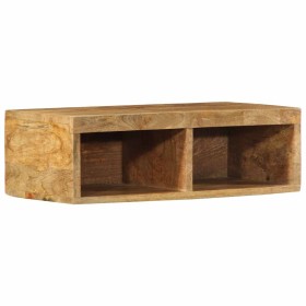 Mueble de TV de pared madera maciza de mango rugosa 60x30x19