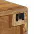 Mueble de TV de pared madera maciza de mango rugosa 60x30x19