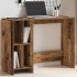Escritorio madera ingeniería madera envejecida 102,5x35x75