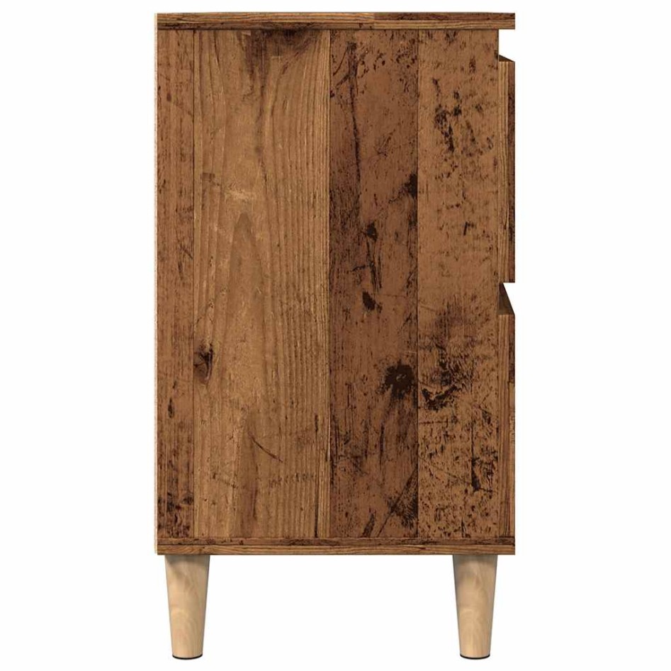 Mueble de lavabo madera ingeniería envejecida 80x33x60