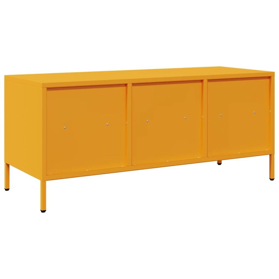 Mueble para TV acero laminado en frío amarillo 101,5x39x43,5