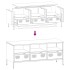 Mueble para TV acero laminado en frío amarillo 101,5x39x43,5