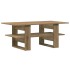 Mesa de centro madera ingeniería roble artesanal