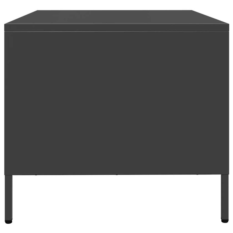 Mesa de centro acero laminado en frío negro 101,5x50x43,5