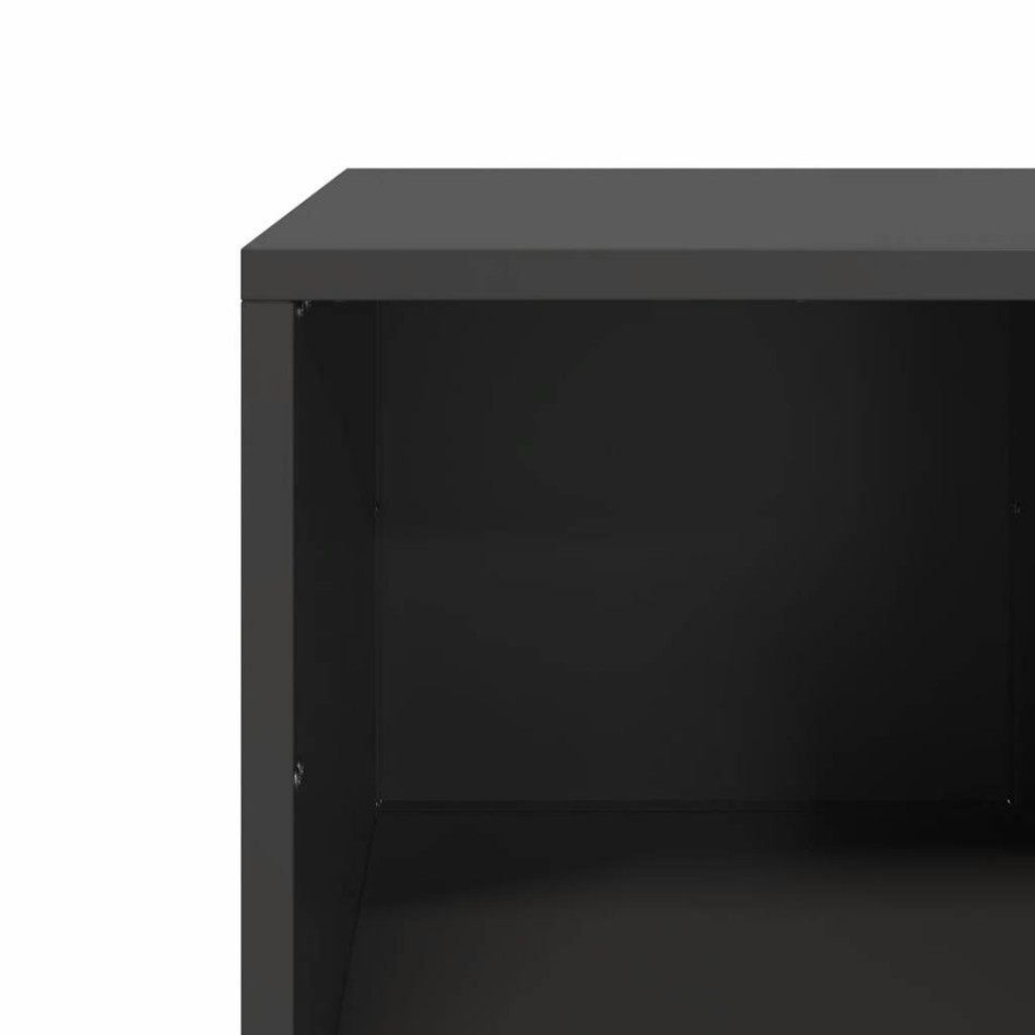 Mesa de centro acero laminado en frío negro 101,5x50x43,5