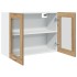 Armario colgante vidrio madera roble artisan 80x31x60